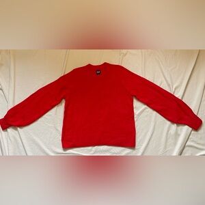 GAP Bold Red Crewneck Sweater